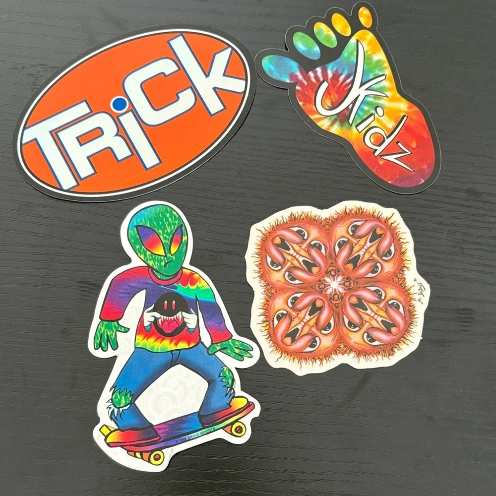 BUNDLE of 4 — Edgy / Alt / Counterculture Vintage stickers
